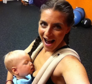 Mom and Baby exercise classes in seattle.  Postpartum fitness training. 
